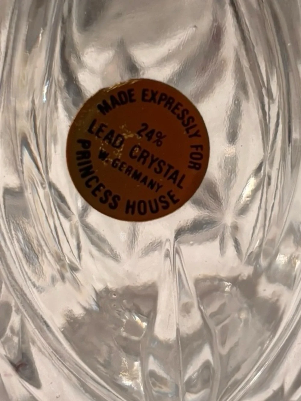 Princess House #776 Wine Decanter w/ Stopper – West Germany 24% Lead Crystal VTG